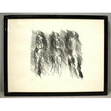 LITOGRAFIA STAMPA MULTIPLO 71/75 Morlotti Ennio DISEGNO ASTRATTO Untitled 1971