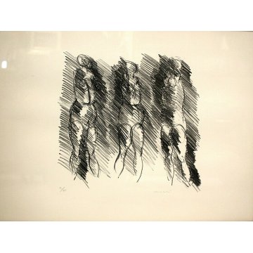 LITOGRAFIA STAMPA MULTIPLO 71/75 Morlotti Ennio DISEGNO ASTRATTO Untitled 1971