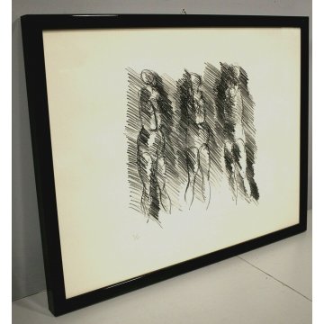 LITOGRAFIA STAMPA MULTIPLO 71/75 Morlotti Ennio DISEGNO ASTRATTO Untitled 1971