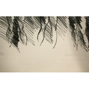 LITOGRAFIA STAMPA MULTIPLO 71/75 Morlotti Ennio DISEGNO ASTRATTO Untitled 1971