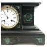 ANTICO OROLOGIO TAVOLO OFFICIER EPOCA 800 OLD CLOCK FUNZIONANTE CHIAVE VETRO 