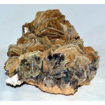 GRANDE MUSCOVITE MINERALE cm20x14 CRISTALLI QUARZO ROSA del DESERTO minèralogie