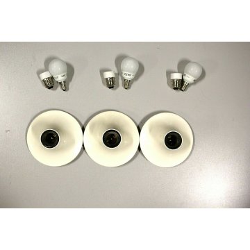 LOTTO 3pz LAMPADA TETI DESIGN Vico Magistretti PARETE/SOFFITTO ARTEMIDE AVORIO