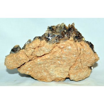 GRANDE MUSCOVITE MINERALE cm20x14 CRISTALLI QUARZO ROSA del DESERTO minèralogie