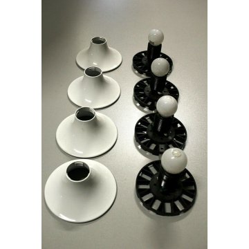 LOTTO 4pz LAMPADA TETI DESIGN Vico Magistretti PARETE/SOFFITTO ARTEMIDE BIANCO