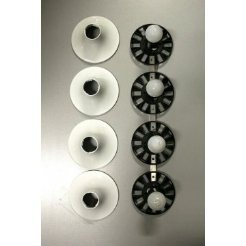 LOTTO 4pz LAMPADA TETI DESIGN Vico Magistretti PARETE/SOFFITTO ARTEMIDE BIANCO