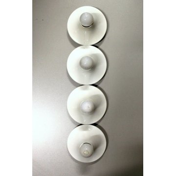 LOTTO 4pz LAMPADA TETI DESIGN Vico Magistretti PARETE/SOFFITTO ARTEMIDE BIANCO