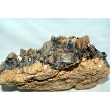 GRANDE MUSCOVITE MINERALE cm20x14 CRISTALLI QUARZO ROSA del DESERTO minèralogie