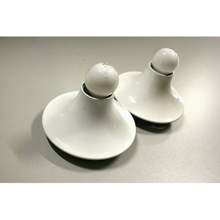 LOTTO 2pz LAMPADA TETI DESIGN Vico Magistretti PARETE/SOFFITTO ARTEMIDE BIANCO