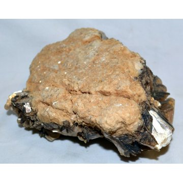 GRANDE MUSCOVITE MINERALE cm20x14 CRISTALLI QUARZO ROSA del DESERTO minèralogie