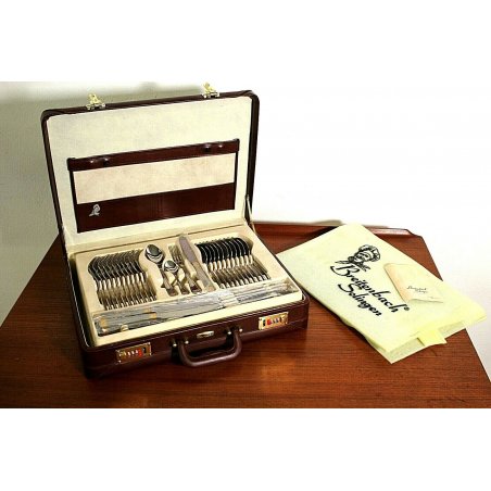 SERVIZIO 12p. SET POSATE 72pz Breitenbach Solingen ACCIAIO18/10 ATHENA VALIGIA  
