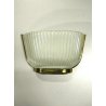 ANTICA APPLIQUE VETRO MURANO Archimede Seguso ART DECO' OTTONE METALLO '40