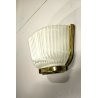 ANTICA APPLIQUE VETRO MURANO Archimede Seguso ART DECO' OTTONE METALLO '40