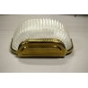 ANTICA APPLIQUE VETRO MURANO Archimede Seguso ART DECO' OTTONE METALLO '40