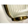 ANTICA APPLIQUE VETRO MURANO Archimede Seguso ART DECO' OTTONE METALLO '40