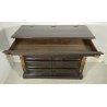 ANTICO COMÒ CANTERANO DECORATO ORO LEGNO NOCE 5 CASSETTI 1700 MOBILE CASSETTONE 