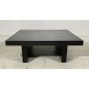 TAVOLINO CAFFE SALOTTO MODERNO DESIGN LEGNO NERO VINTAGE TABLE TAVOLO FUMO SALA