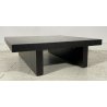 TAVOLINO CAFFE SALOTTO MODERNO DESIGN LEGNO NERO VINTAGE TABLE TAVOLO FUMO SALA