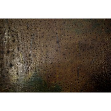 GRANDE QUADRO OLIO NATURA MORTA con PAESAGGIO GIARDINO BAROCCO FIORI FRUTTA '800