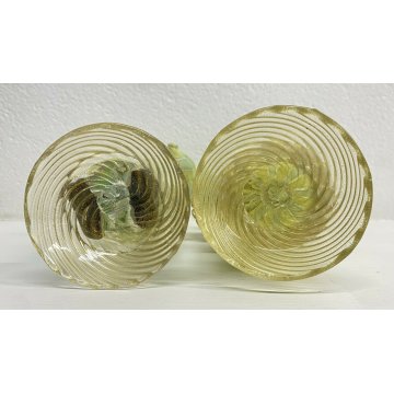 ANTICA COPPIA SCULTURA VENEZIANA UOMO DONNA VETRO MURANO BAROVIER ANNI 30/40