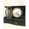 ANTICO OROLOGIO TAVOLO OFFICIER EPOCA 800 OLD CLOCK FUNZIONANTE CHIAVE VETRO 