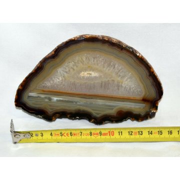 Affascinante GRANDE SEZIONE GEODE di QUARZO AGATA CRISTALLO MINERALE QUARZITE 