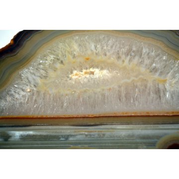 Affascinante GRANDE SEZIONE GEODE di QUARZO AGATA CRISTALLO MINERALE QUARZITE 