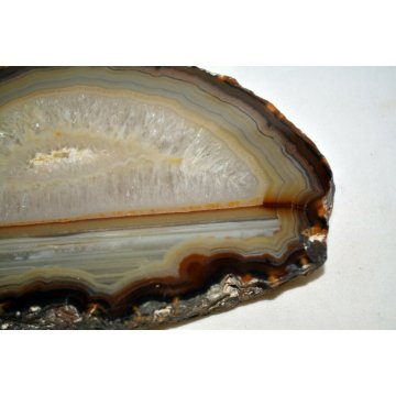 Affascinante GRANDE SEZIONE GEODE di QUARZO AGATA CRISTALLO MINERALE QUARZITE 