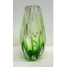 ANTICO VASO VETRO ARCHIMEDE SEGUSO MURANO ART GLASS VERDE MADE IN ITALY ANNI 50