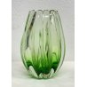 ANTICO VASO VETRO ARCHIMEDE SEGUSO MURANO ART GLASS VERDE MADE IN ITALY ANNI 50