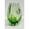 ANTICO VASO VETRO ARCHIMEDE SEGUSO MURANO ART GLASS VERDE MADE IN ITALY ANNI 50