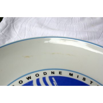  PIATTO COMMEMORATIVO MOTONAUTICA CERAMICA DISH PLATE POLSKY Chodziez-Czerwca 97