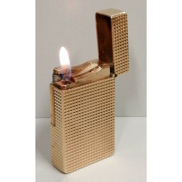 ACCENDINO TASCA St Dupont DORATO Paris France OLD GOLDEN LIGHTER Briquet VINTAGE