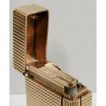 ACCENDINO TASCA St Dupont DORATO Paris France OLD GOLDEN LIGHTER Briquet VINTAGE