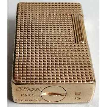 ACCENDINO TASCA St Dupont DORATO Paris France OLD GOLDEN LIGHTER Briquet VINTAGE