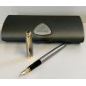 PENNA STILOGRAFICA Parker Sonnet CESELLATA nib ORO 18k GRID FOUNTAIN PEN BOX