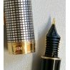 PENNA STILOGRAFICA Parker Sonnet CESELLATA nib ORO 18k GRID FOUNTAIN PEN BOX