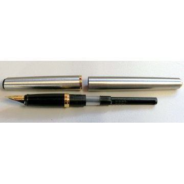 PENNA STILOGRAFICA Parker Latitude GT ACCIAIO ORO Stilo Plume FOUNTAIN PEN BOX