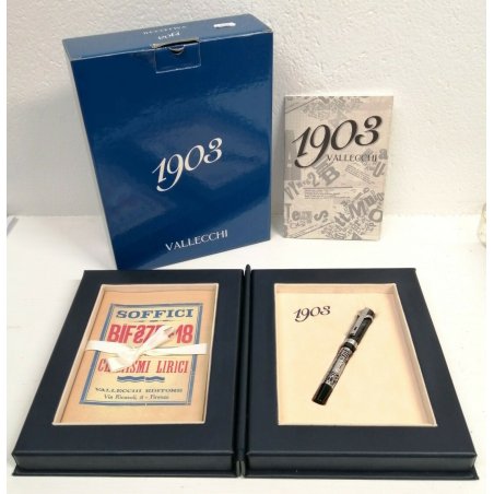 VISCONTI VALLECCHI 1903 Penna Stilografica ARGENTO 925 Nib ORO 18k FOUNTAIN PEN