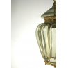 LAMPADA LAMPADARIO LANTERNA SOSPENSIONE VETRO MURANO SOFFIATO INGABBIATO FUME'