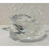 CIGNO SWAROVSKI PICCOLA SCULTURA CRISTALLO FIGURA ARREDO CRYSTAL GLASS VETRO 