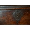 ANTICA CASSAFORTE epoca 1700 LEGNO NOCE mobile SERRATURA FORZIERE carrozza NAVE