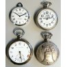 4pz ANTICO OROLOGIO tasca IWC argento 900 FERROVIE Liberty Bell OLD POCKET WATCH