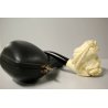 PIPA SCOLPITA Meerschaum VINTAGE SMOKING PIPE PFEIFE PIPA HANDCARVED CUSTODIA  