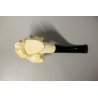 PIPA SCOLPITA Meerschaum VINTAGE SMOKING PIPE PFEIFE PIPA HANDCARVED CUSTODIA  