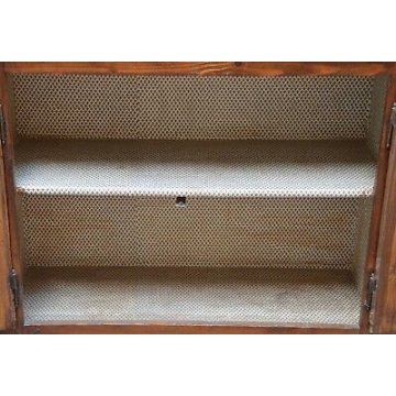 ANTICA CREDENZA PIEMONTESE legno abete epoca 800 SCOLPITA madia DISPENSA arte