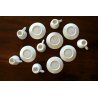 6Pz  ANTICA TAZZA CERAMICA Ginori DOPPIO PESSORE CIOCCOLATA Monogramma CN '800