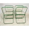 FANTASTICO SET DI 4 SEDIE ANONIMA CASTELLI GIANCARLO PIRETTI ANNI 70 DESIGN 