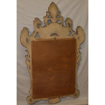 ANTICA SPECCHIERA LIBERTY CORNICE DORATA QUADRO SPECCHIO MOLATO OLD GOLD MIRROR 