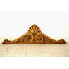 ANTICO FREGIO DECORATIVO CIMASA LEGNO DORATO SCOLPITO INTAGLIATO SOVRAPORTA 
